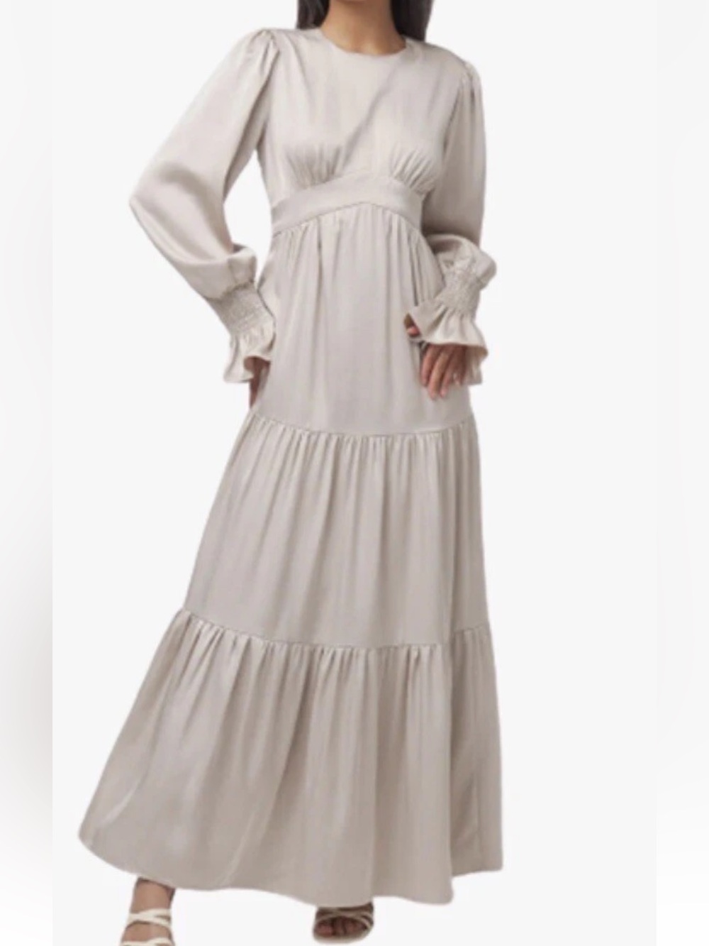 Zahraa Satin Maxi Dress Size Small Wedding Bridal Party Festival